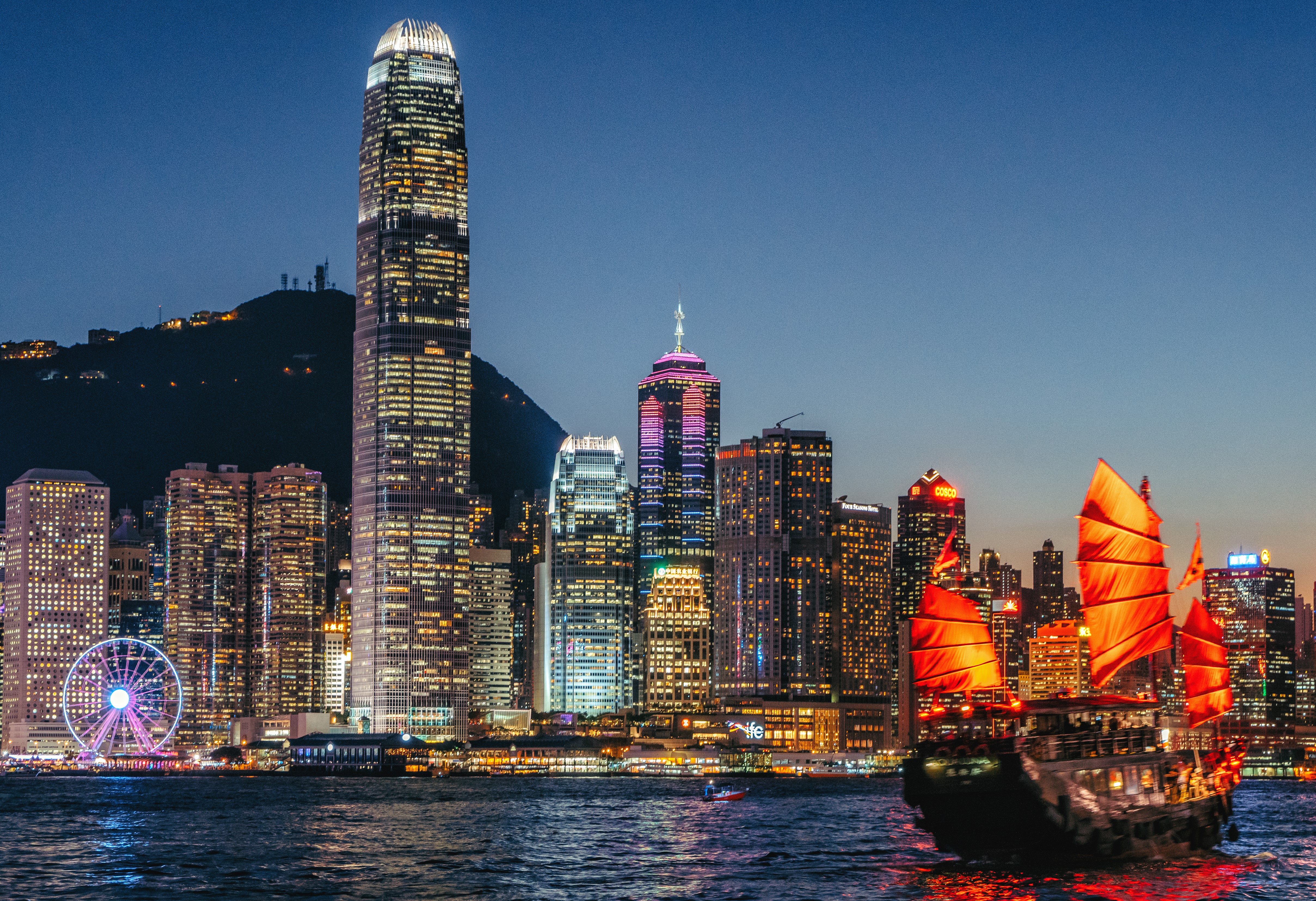 Great Wall of China at Dusk